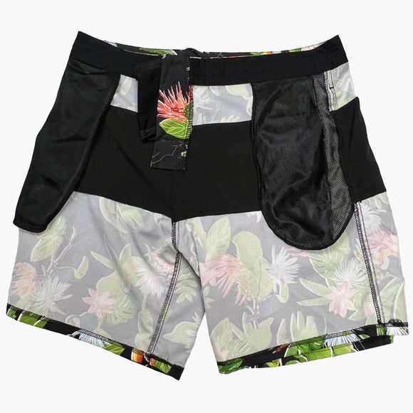 VooDoo Stretch Toucan Tropical Palm Tree Swim Trunks Mens Size 38 - Picture 10 of 12